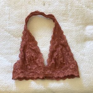 Free People Intimates Lace Halter Bralette